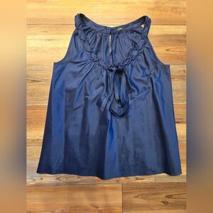 J. Crew Navy Blue Sleeveless Top